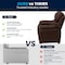 Flash Furniture Kids Recliner, 26" to 39" x 28", Upholstery Color: Brown BT-7985-KID-BRN-LEA-GG - alternate 8